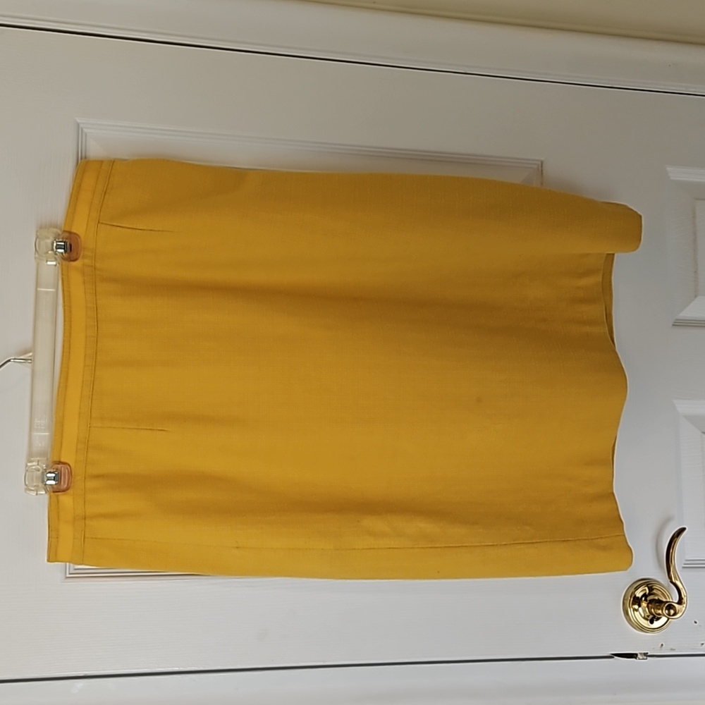 BODEN size 14L yellow pencil skirt